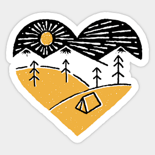 Camp Lover for light Sticker